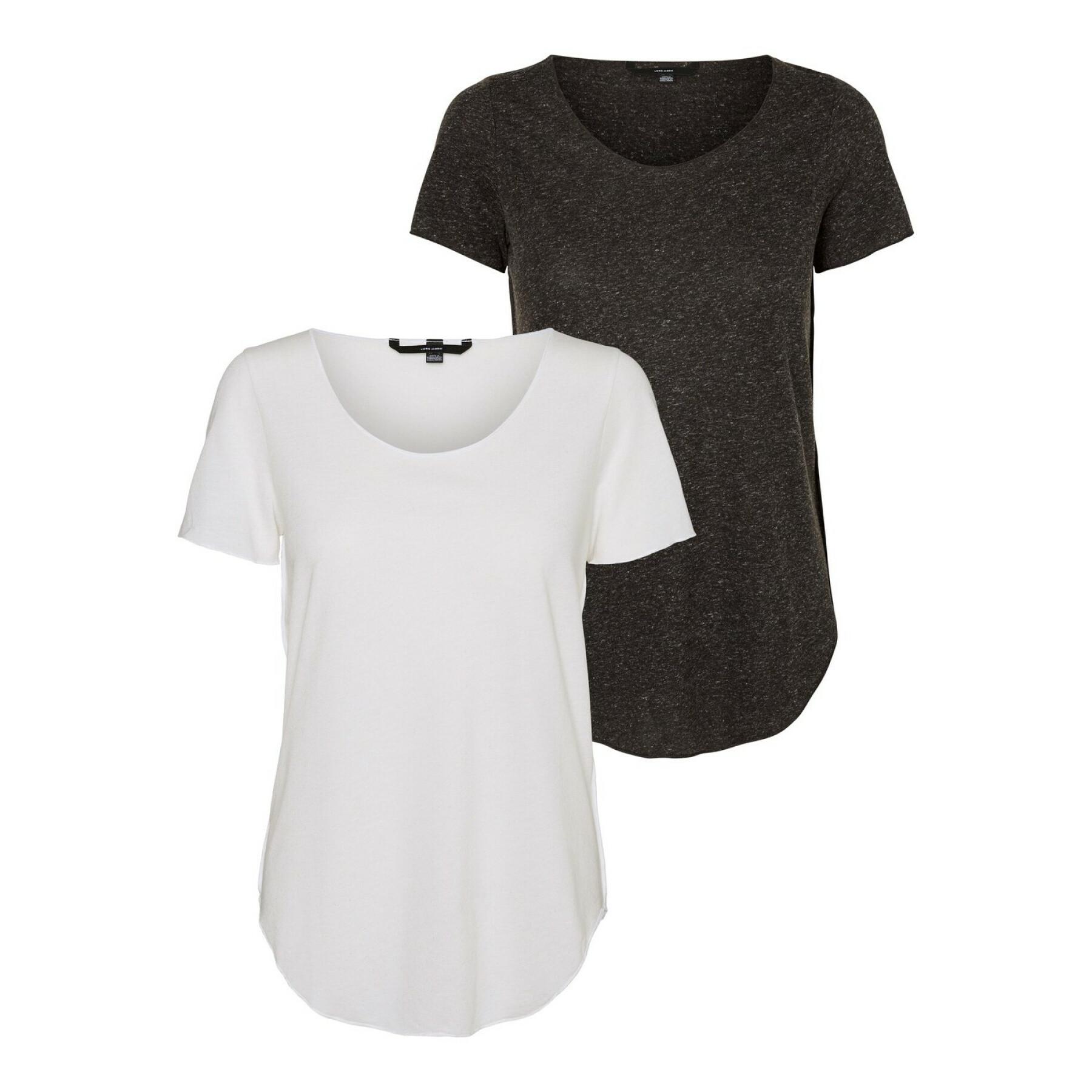 Set of 2 women's t-shirts Vero Moda vmlua
