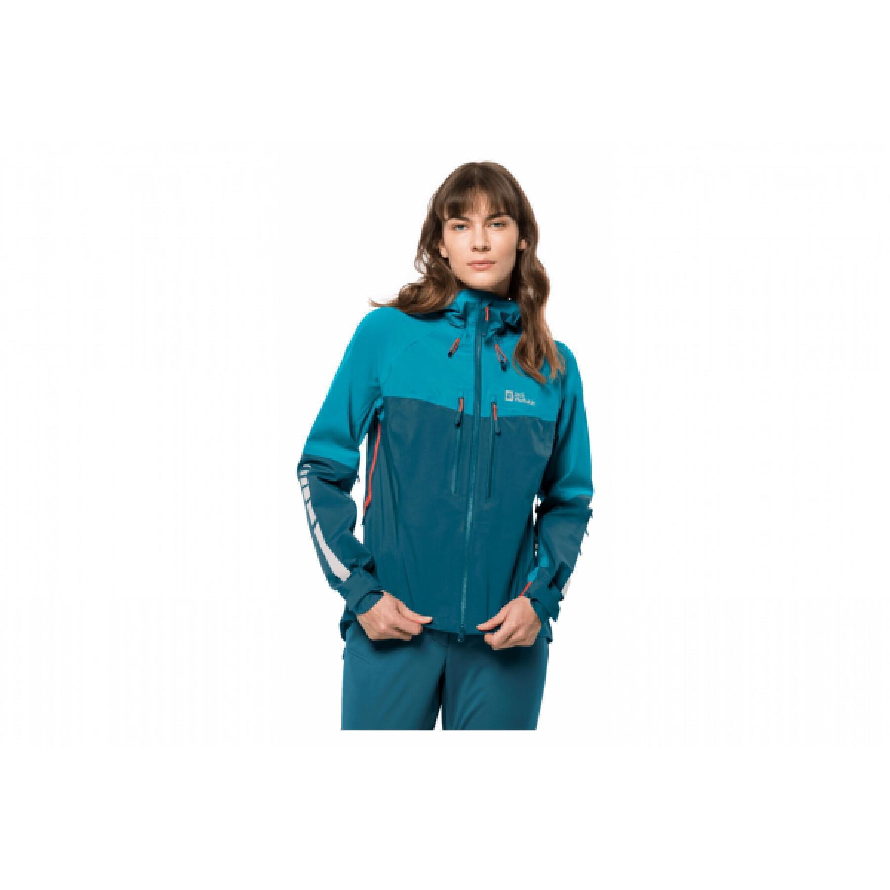 Women's waterproof jacket Jack Wolfskin Morobbia 3L
