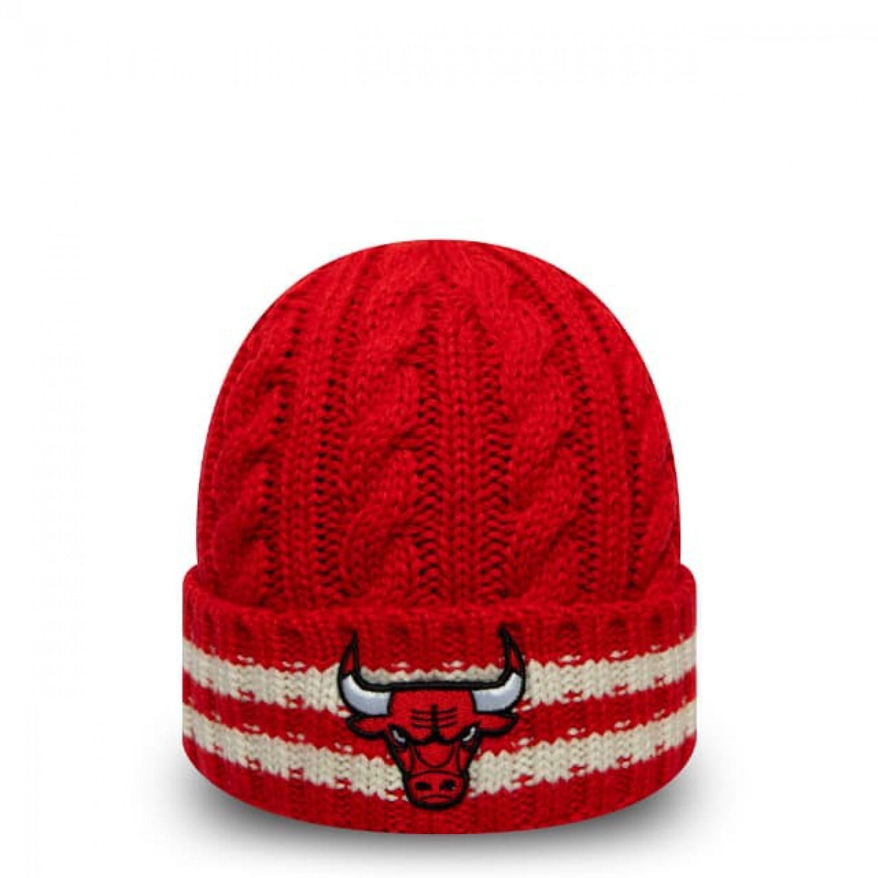 Cap New Era Tm Stripe NBA Knit Chicago Bulls A