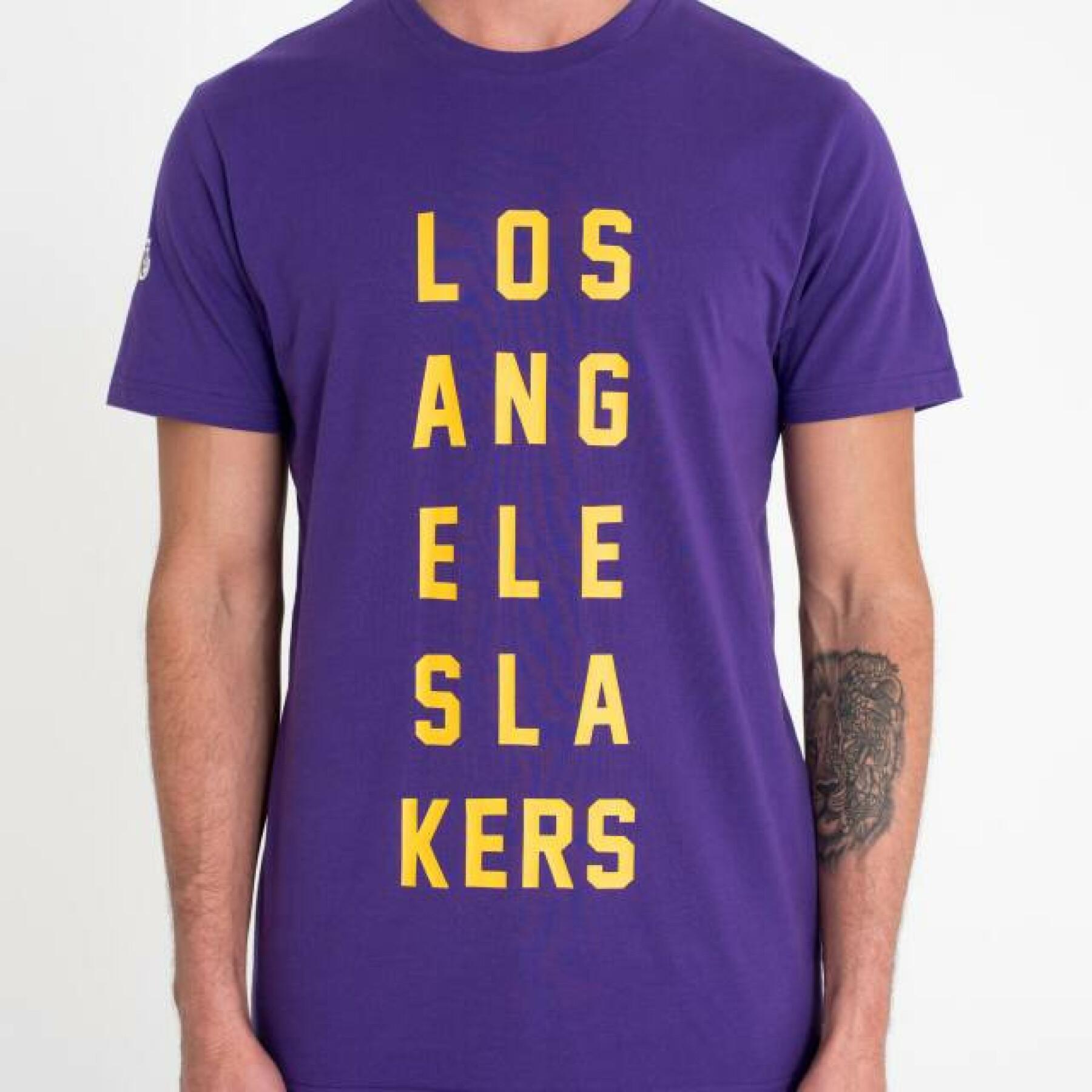  New EraT - s h i r t   Stacked Womark Los Angeles Lakers
