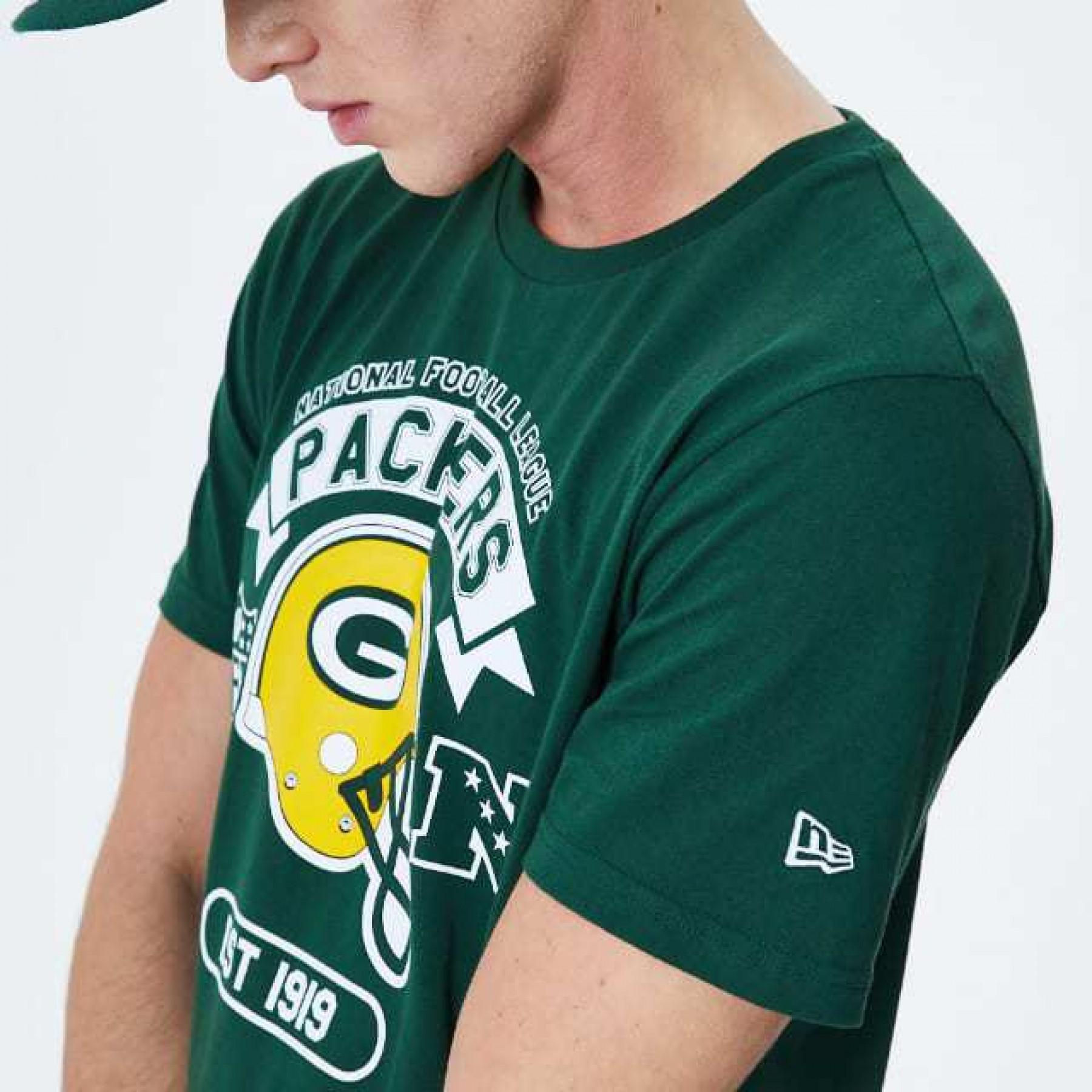  New EraT - s h i r t   NFL Helmet Green Bay Packers