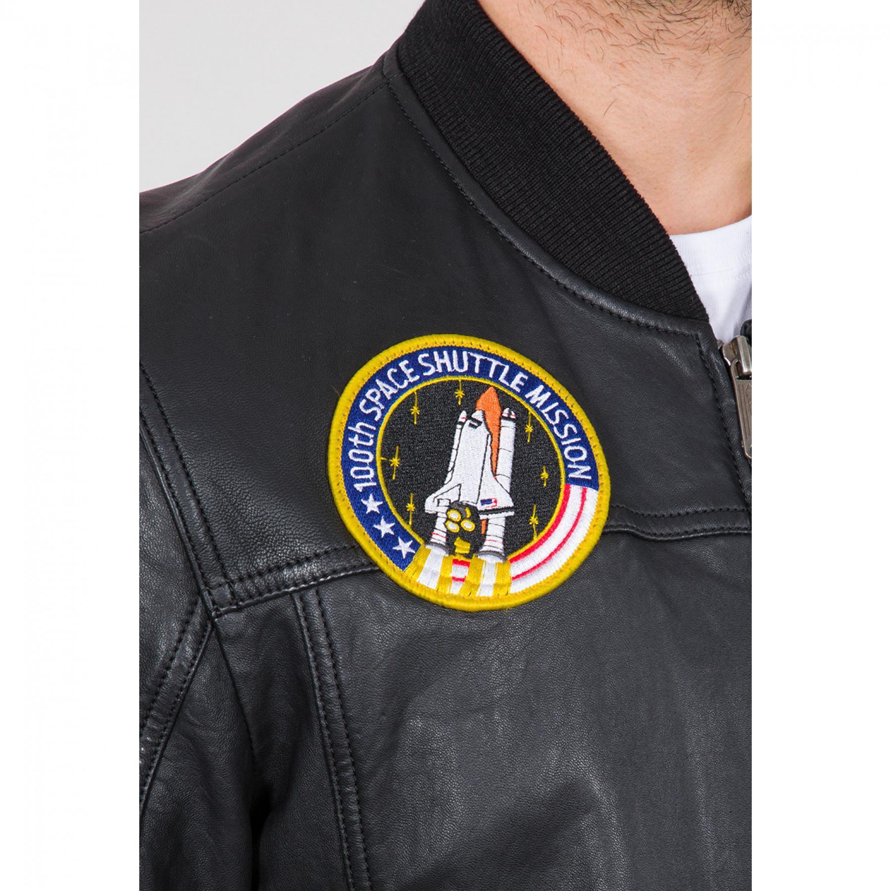 Jacket Alpha Industries MA-1 LW NASA Leather