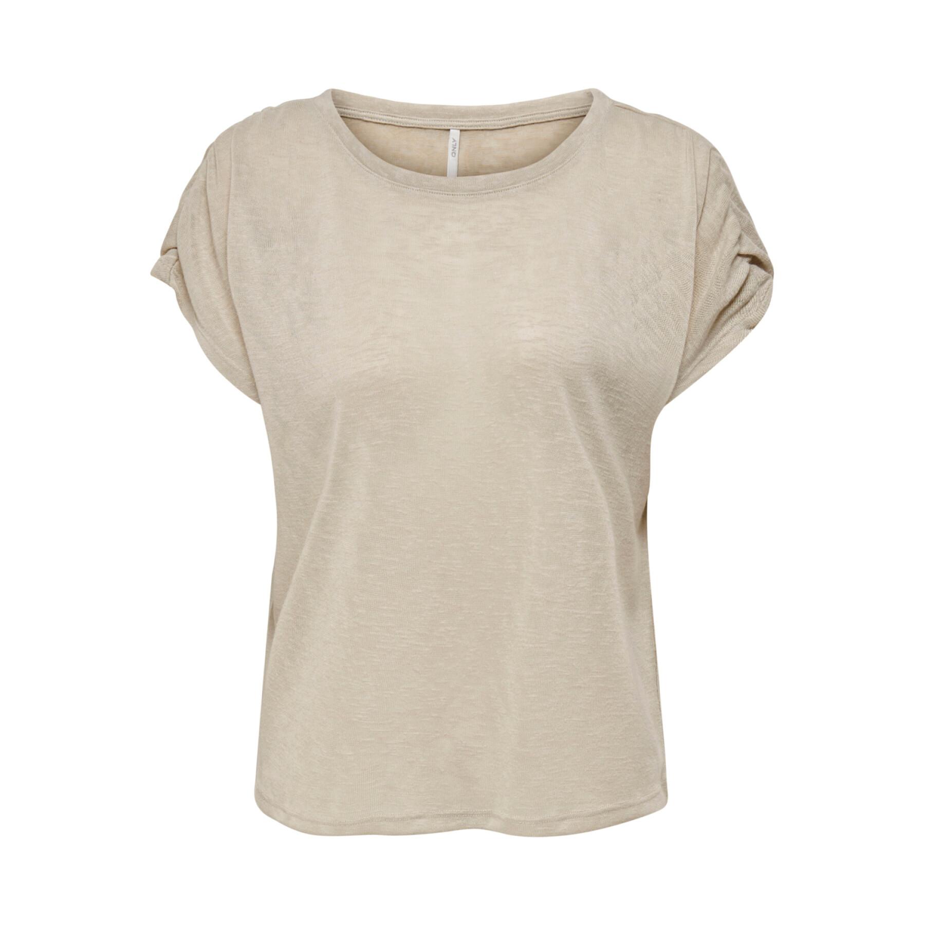 T-shirt round neck short sleeves woman Only onllula