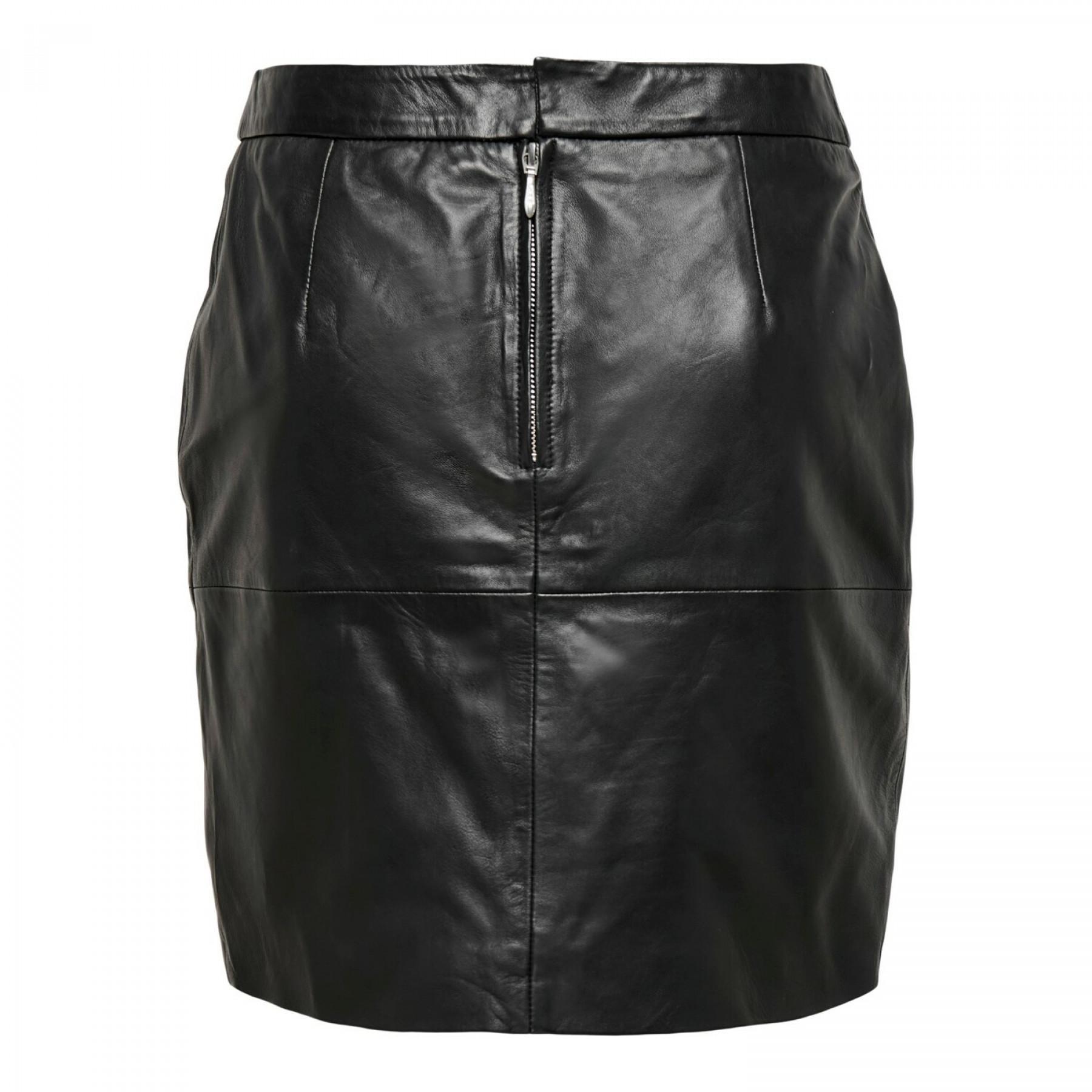 Women's skirt Only onllena leather otw