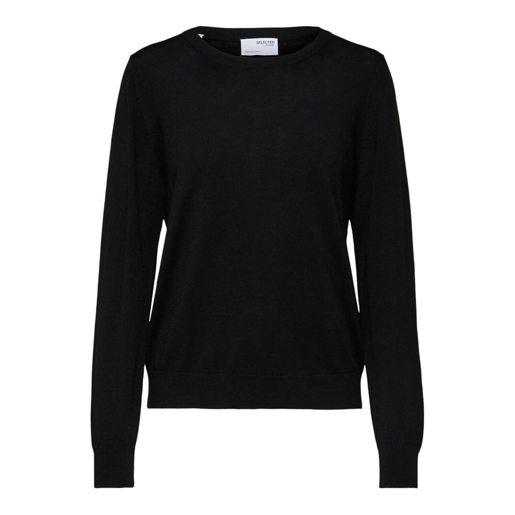 Women's round neck sweater Selected Magda