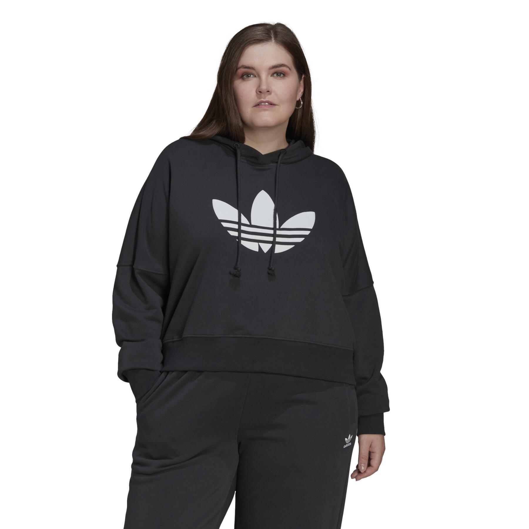 Women's oversized crop top hoodie adidas Originals