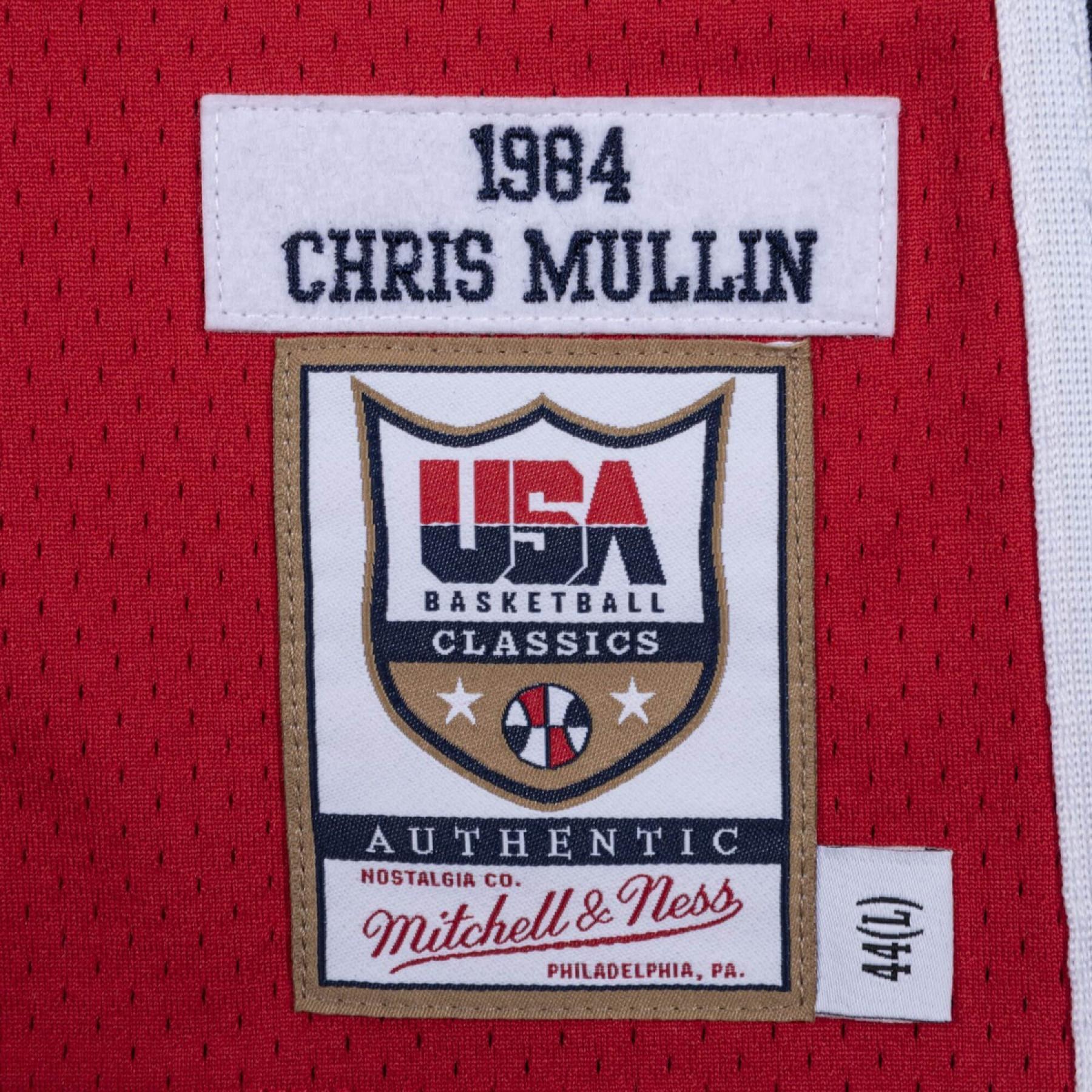 Authentic team jersey USA alternate Chris Mullin 1984