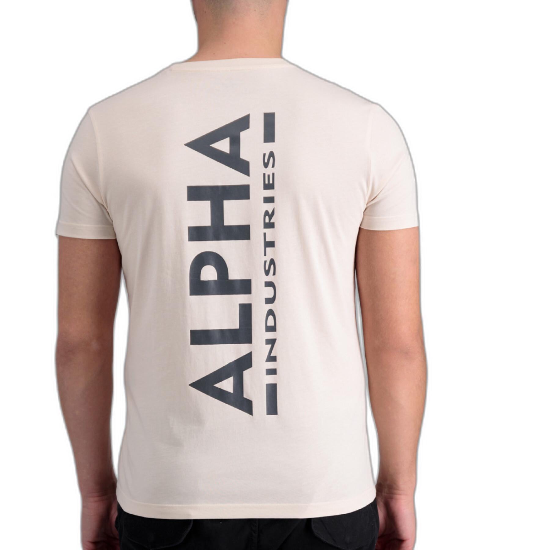 T-shirt printed on the back Alpha Industries