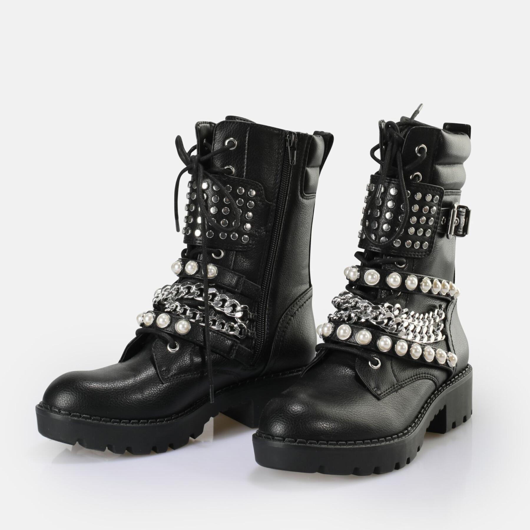 Vegan nappa boots for women Buffalo Wave Combat