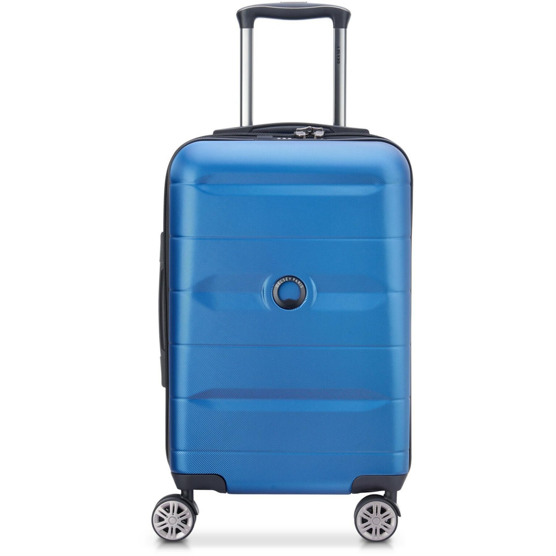 Carry-on suitcase 4 double wheels Delsey Comete + 55 cm