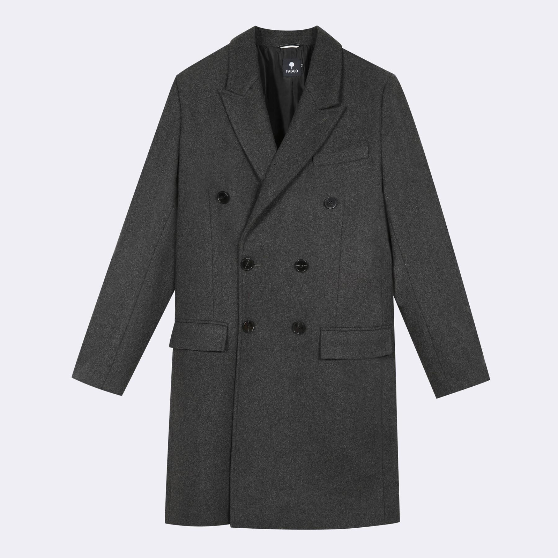 Jacket Faguo chambran long coat wool