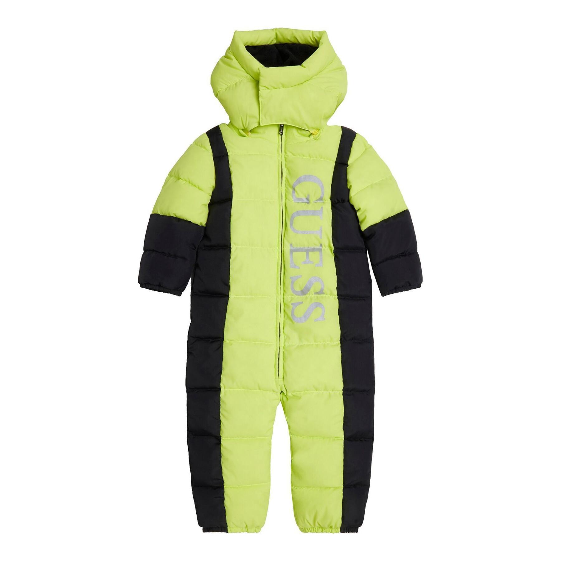 Long sleeve hooded jumpsuit for kids Guess