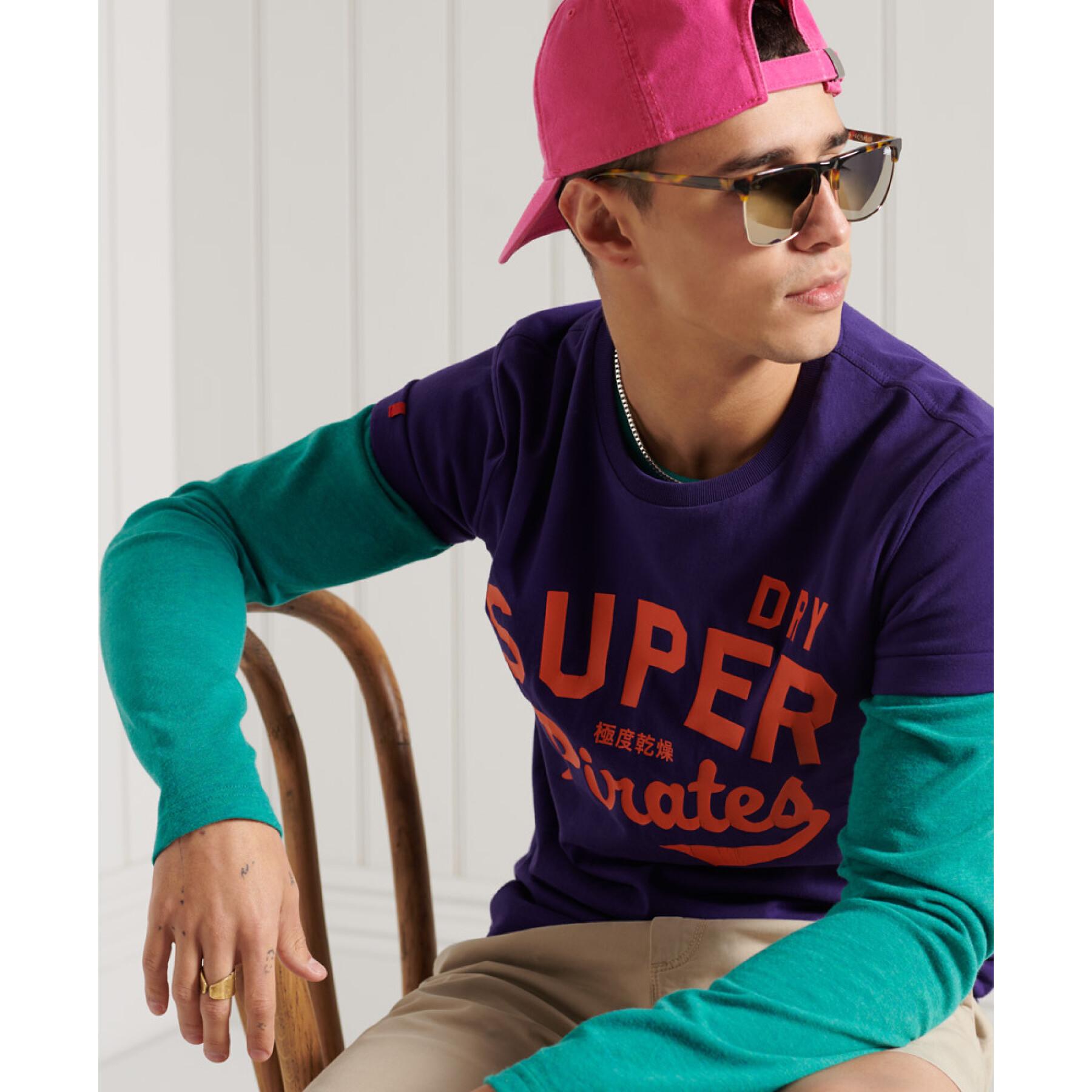 Lightweight T-shirt with pattern Superdry Collegiate