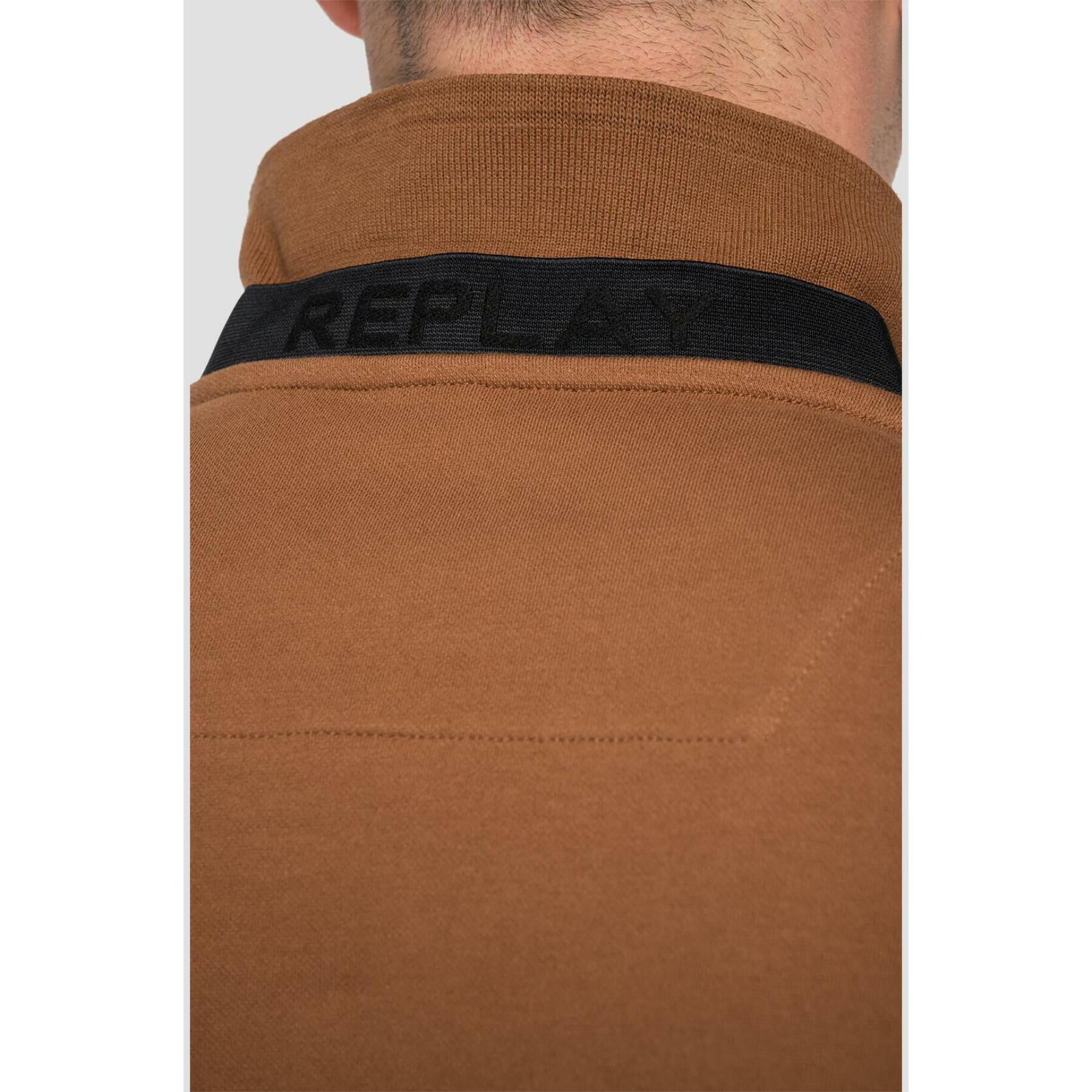 Long sleeve stretch polo Replay