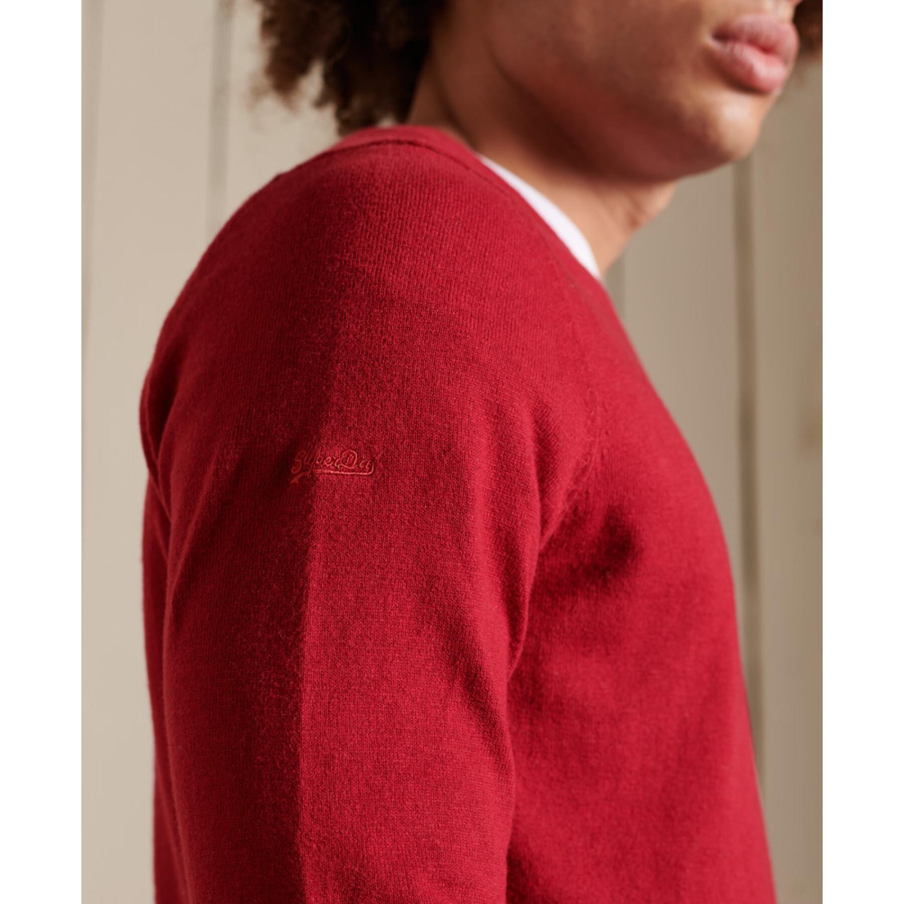 Sweater Superdry Vintage en cachemire et coton bio