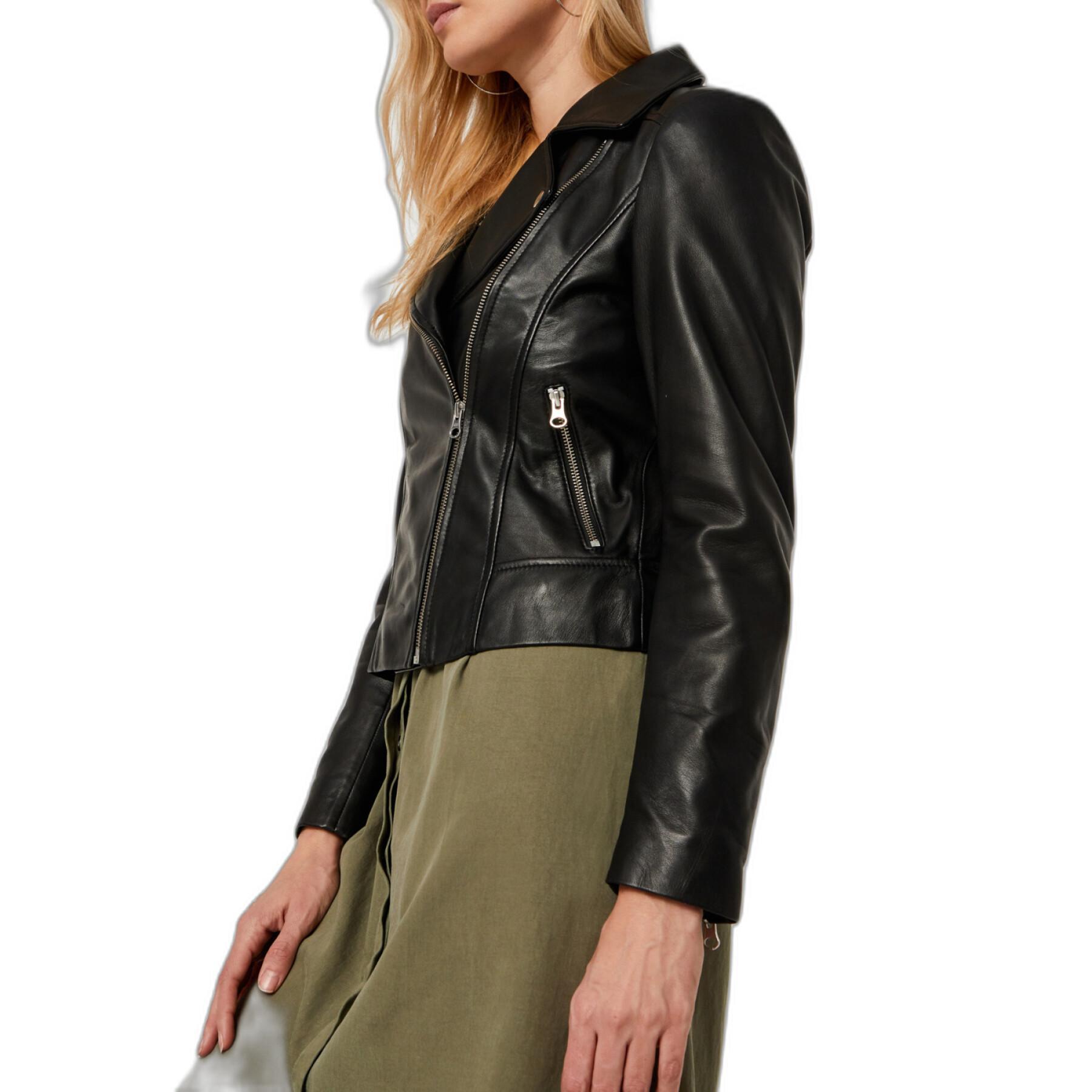 Leather jacket woman Pieces Susse