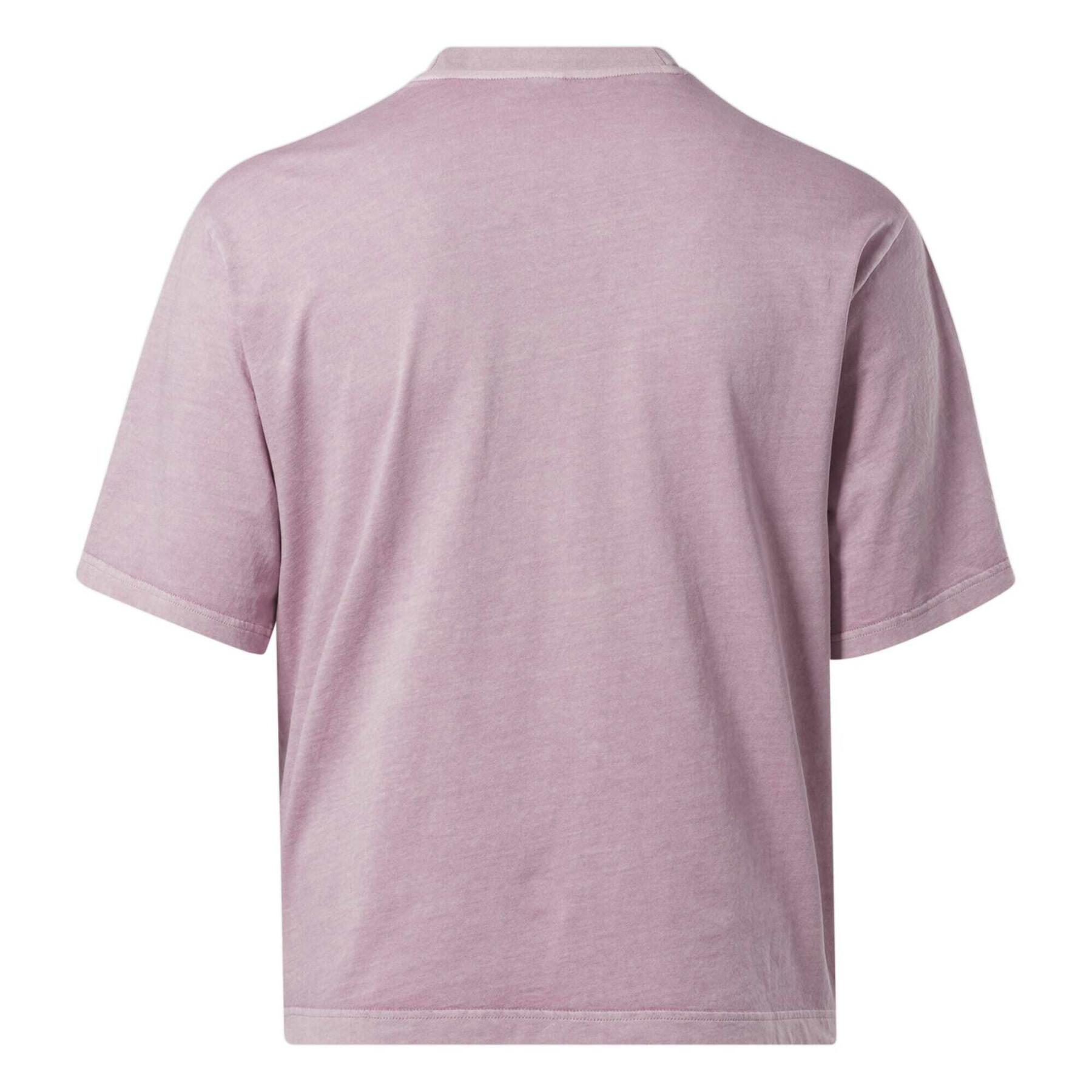 Straight cut T-shirt with natural dye for women Reebok Classics GT