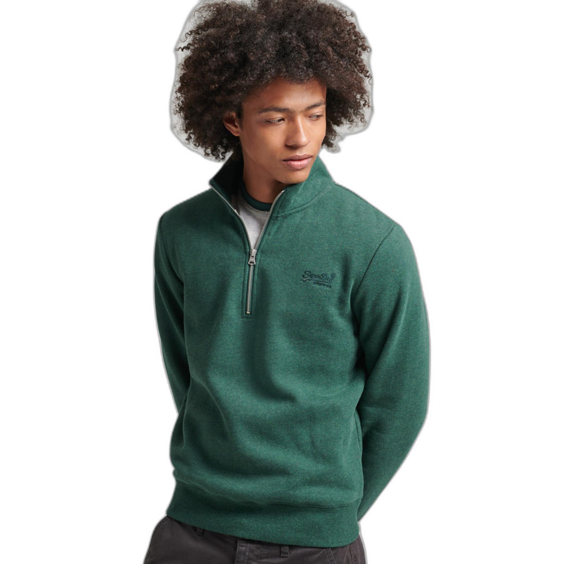 Half zip cotton sweatshirt Superdry Essential Logo