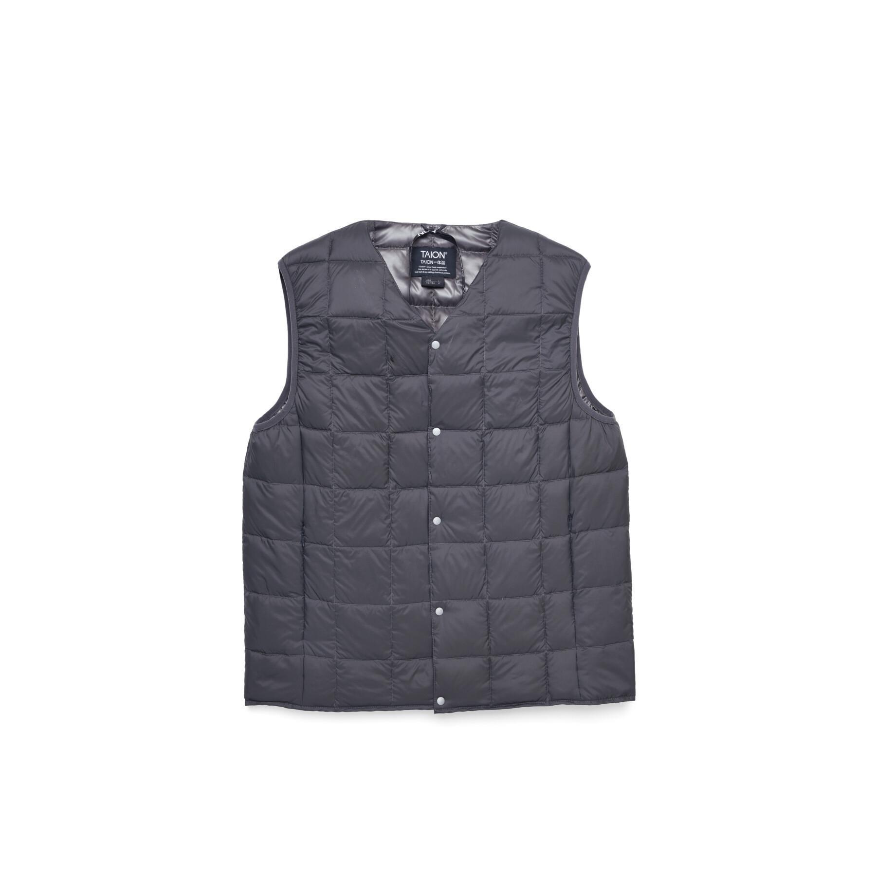 V-neck jacket Taion Button