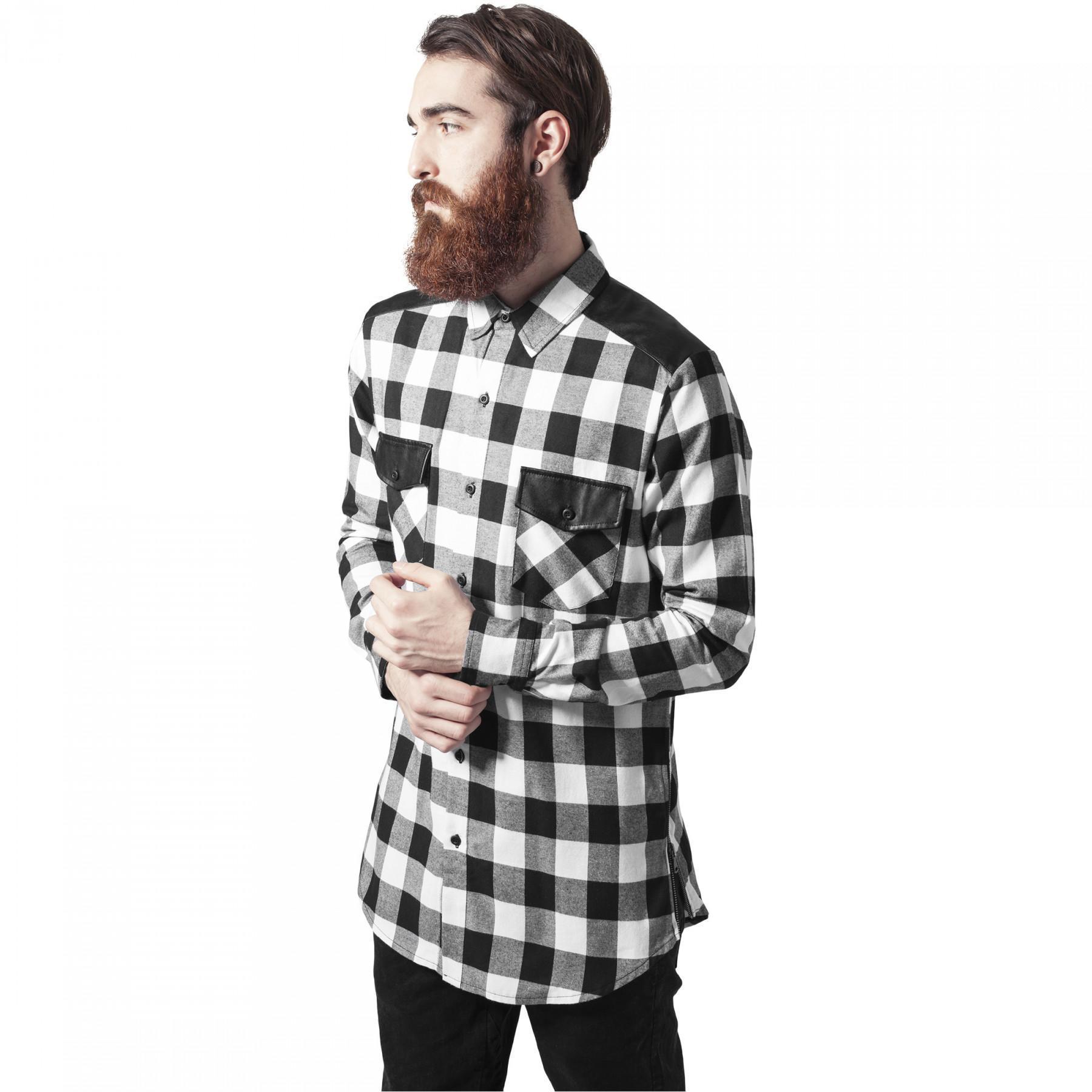 Shirt Urban Classic zip leather flannel