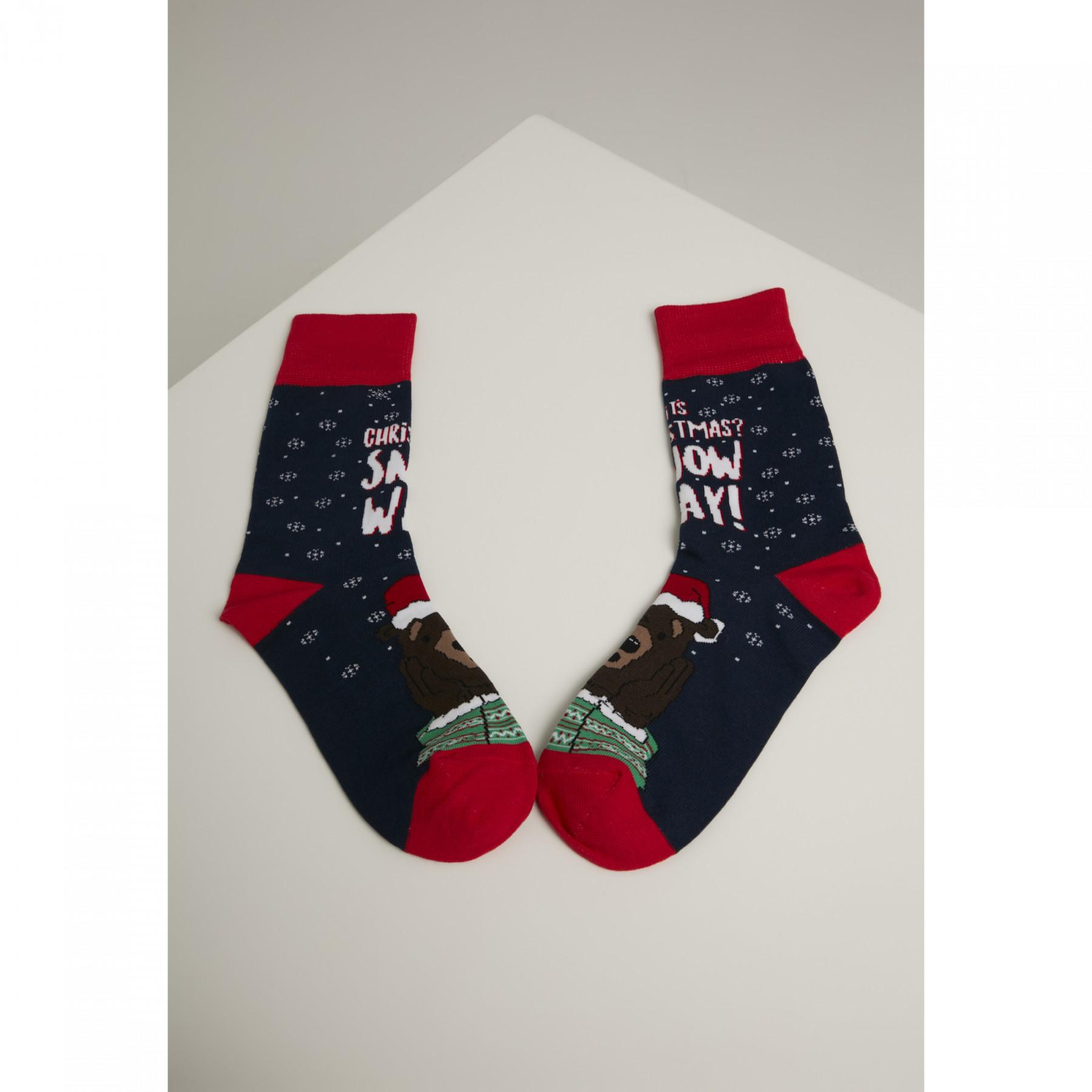 Urban Classic Christmas bear socks