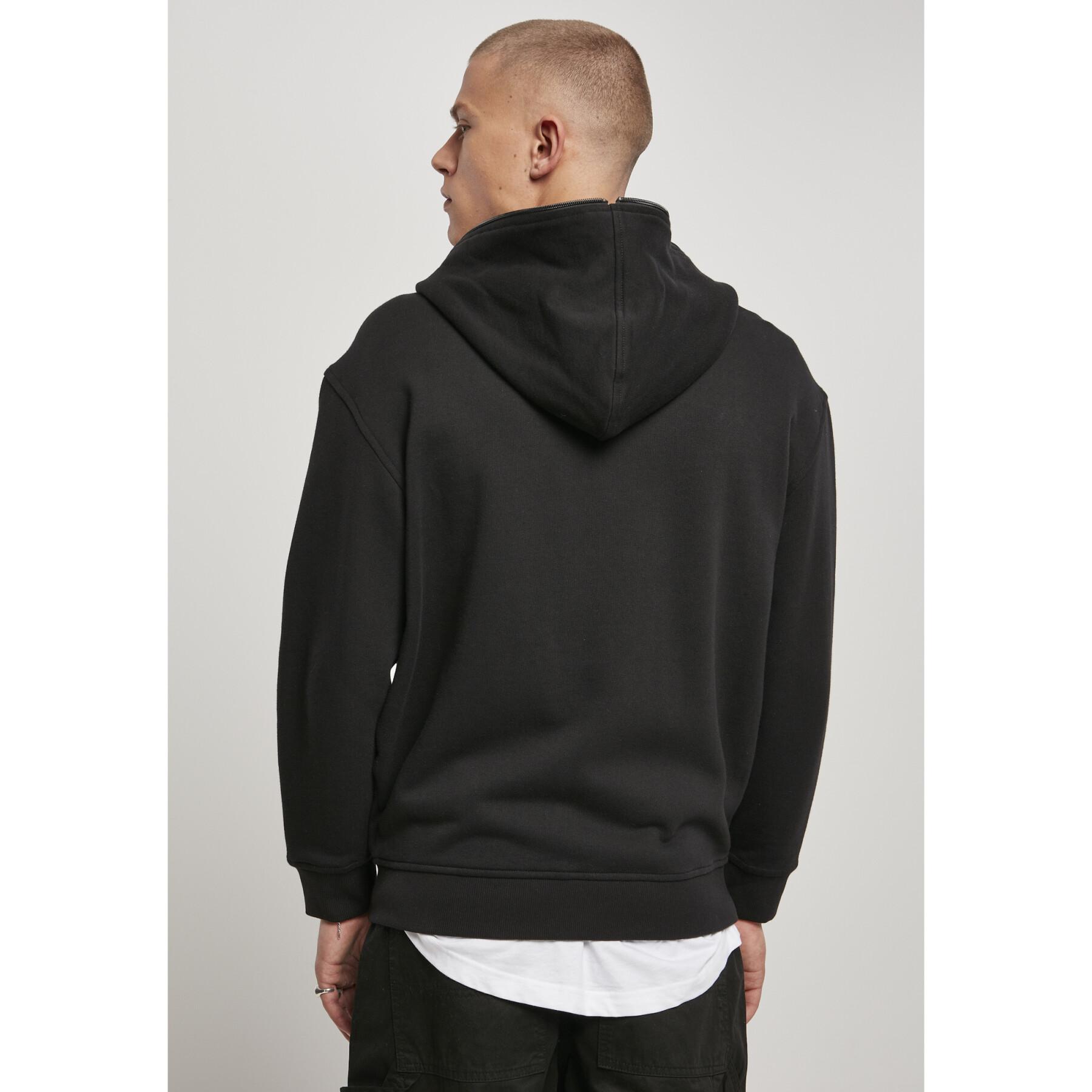 Hooded sweatshirt Urban Classics organic full zip (large sizes)
