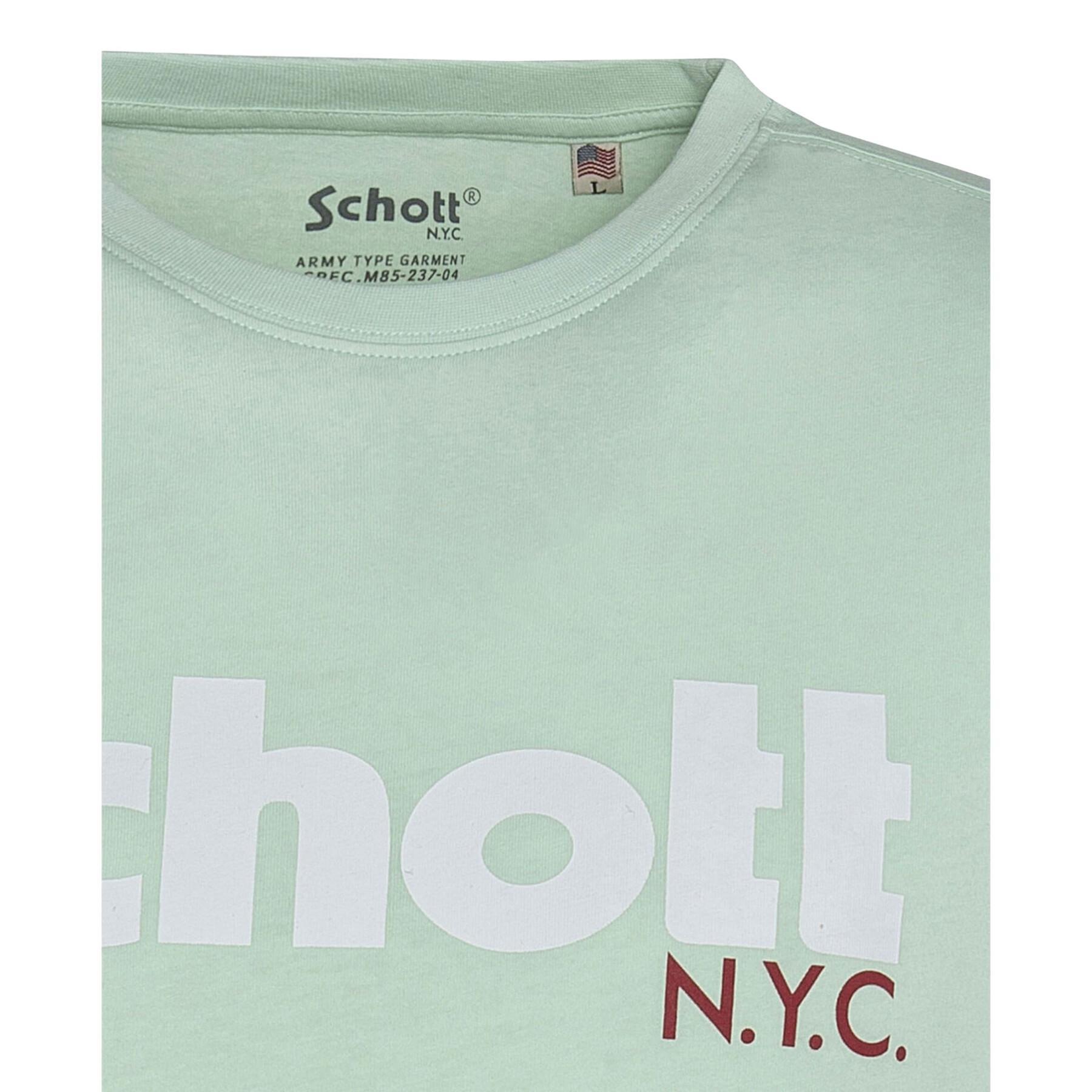 Short sleeve t-shirt with large logo Schott