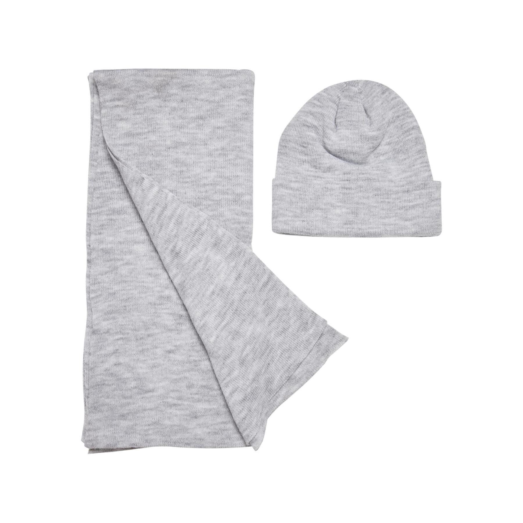 Recycled hat and scarf set Urban Classics Basic