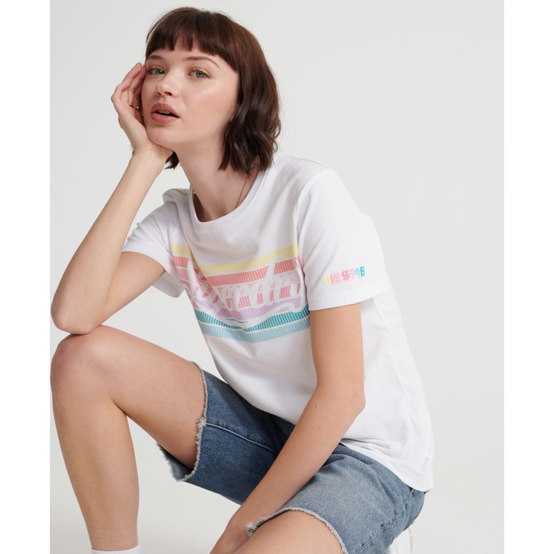 Women's T-shirt Superdry Rainbow