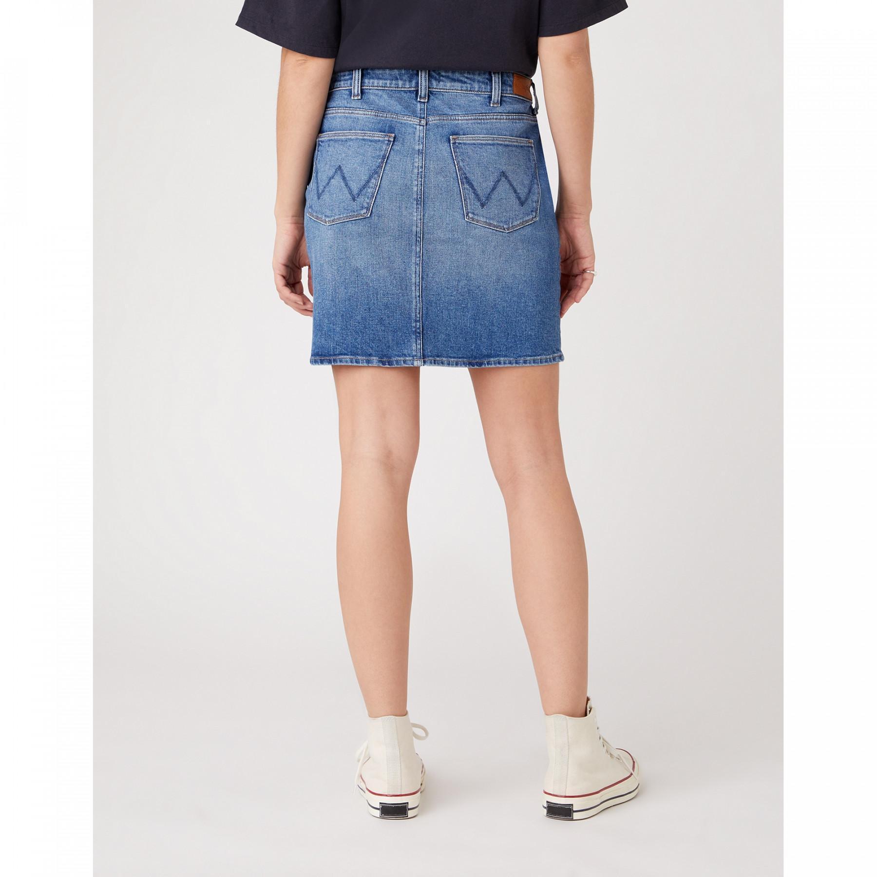 Women's denim skirt Wrangler Mid Length Sandy
