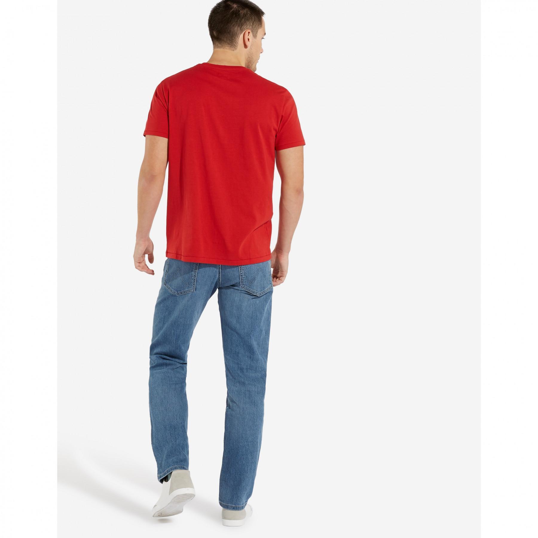 Short sleeve T-shirt Wrangler scarlet