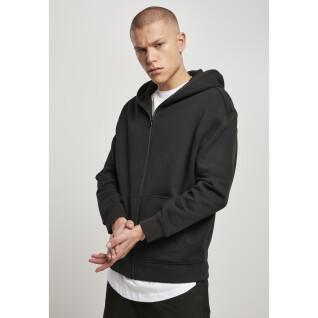 Hooded sweatshirt Urban Classics organic full zip (large sizes)
