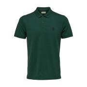 Short sleeve polo shirt Selected Aro embroidery