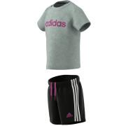 Organic cotton t-shirt and shorts set adidas Essentials Lineage