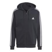 Full-zip fleece hooded sweatshirt adidas Essentials 3-Stripes