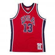 Authentic team jersey USA alternate Chris Mullin 1984