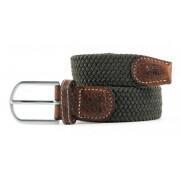 Elastic braided belt Billybelt Vert Kaki