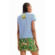 T-shirt stripes flower woman Desigual