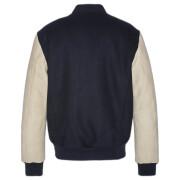 Leather/wool university jacket Schott