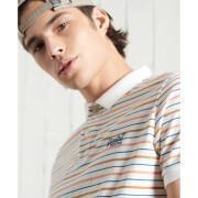 Striped jersey polo shirt Superdry Vintage en coton biologique