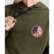 Hoodie and pattern without logo Superdry Military