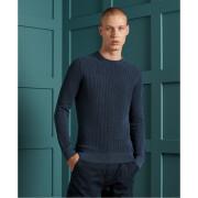 Dyed textured crew neck sweater Superdry Academy