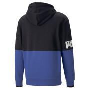 Sweatshirt zipped hooded Puma Power Colorblock