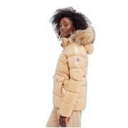 Coat with fur woman Pyrenex Authentic Shiny