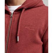 Hoodie zipped and embroidered Superdry Vintage Logo