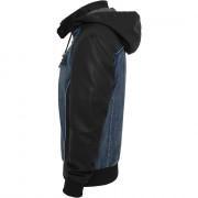 Urban Classic hooded denim leather parka