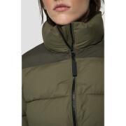 Women's padded nylon jacket with high collar Replay
