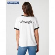 Women's T-shirt Wrangler Relaxed Ringer Faded